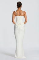 Alina Maxi Dress | Sleeveless Bodycon Corset, Adjustable Straps