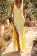 Alora Maxi Dress | Women's Sleeveless V-Neck Summer Wedding Guest