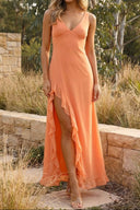 Alora Maxi Dress | Women's Sleeveless V-Neck Summer Wedding Guest