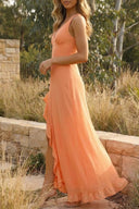 Alora Maxi Dress | Women's Sleeveless V-Neck Summer Wedding Guest