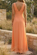 Alora Maxi Dress | Women's Sleeveless V-Neck Summer Wedding Guest