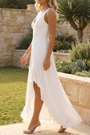Alora Maxi Dress | Women's Sleeveless V-Neck Summer Wedding Guest