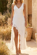 Alora Maxi Dress | Women's Sleeveless V-Neck Summer Wedding Guest