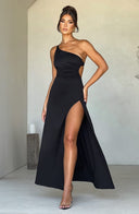 Amanda Maxi Dress | One-Shoulder, Slit, Structured Fit