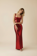 Amelia Maxi Dress | Sleeveless Sequin Party Wear
