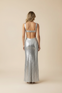 Amelia Maxi Dress | Sleeveless Sequin Party Wear