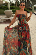 Bellamy Maxi Dress | Strapless, Pleated, Maxi-Length