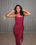 Bindi Maxi Dress | Women's Strapless Evening Gown with Scarf