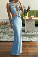 Blythe Maxi Dress | Women's V-Neck Tie Back Summer Dress