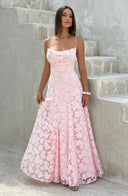 Briar Maxi Dress | Floral Jacquard Sleeveless, Elegant Fit