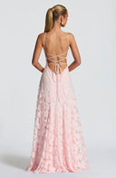 Briar Maxi Dress | Floral Jacquard Sleeveless, Elegant Fit