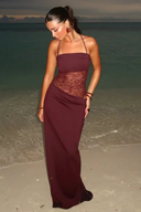 Brietta Maxi Dress | Sleeveless Lace, Bodycon Fit for Women