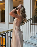 Camila Maxi Dress | Women's Backless Deep V-Neck Summer Dress