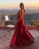 Camila Maxi Dress | Women's Backless Deep V-Neck Summer Dress