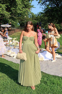 Daria Maxi Dress | Women's Sleeveless Pleated Tulle