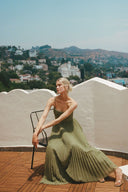 Daria Maxi Dress | Women's Sleeveless Pleated Tulle