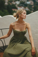 Daria Maxi Dress | Women's Sleeveless Pleated Tulle