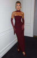 Djenna Maxi Dress | Women's Strapless, Floor-Length with Scarf