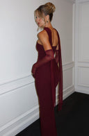 Djenna Maxi Dress | Women's Strapless, Floor-Length with Scarf