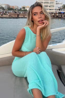 Elara Knit Maxi Dress | Women's Sleeveless Crew Neck