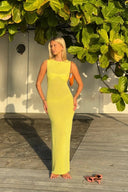 Elara Knit Maxi Dress | Women's Sleeveless Crew Neck