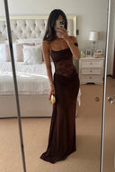 Elysia Maxi Dress | Elegant Lace Bodice, Satin Skirt