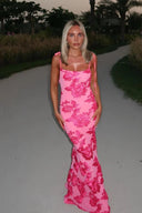 Fiona Maxi Dress | Sleeveless Floral Bodycon Summer Dress