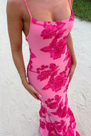 Fiona Maxi Dress | Sleeveless Floral Bodycon Summer Dress