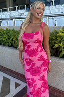 Fiona Maxi Dress | Sleeveless Floral Bodycon Summer Dress