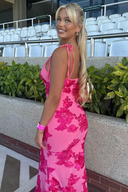 Fiona Maxi Dress | Sleeveless Floral Bodycon Summer Dress