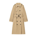 Alexandra | Women's Belted Double Breasted Long Trench Coat