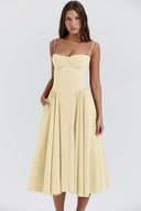 Calliope | Women's Sleeveless Structured Midi Summer Dress