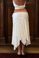 Cheyenne | Women's Asymmetrical Handkerchief Hem Midi Skirt