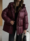 Esther | Women's Drawstring Waist Hooded Puffer Jacket