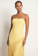 Mariah | Women’s Cape Sleeve Fringe Maxi Evening Wedding Guest Dress