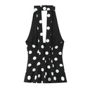 Paige | Women’s Polka Dot Deep V Halter Top