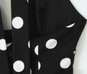 Paige | Women’s Polka Dot Deep V Halter Top