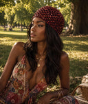 Robyn | Women’s Crochet Sequin Festival Vacation Head Beanie