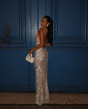 Jasmine Maxi Dress | Sequin, Open-Back Formal Wedding Guest Attire
