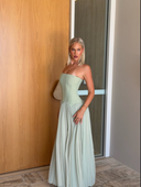 Jovia Sleeveless Corset Maxi Dress | Floor-Length, Structured Bodice