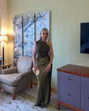 Kaelyn Maxi Dress | One-Shoulder Elegant Evening Gown