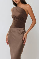 Kaelyn Maxi Dress | One-Shoulder Elegant Evening Gown
