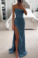 Kaliyah Maxi Dress | Women's High Slit Sequin Evening Gown