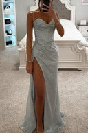 Kaliyah Maxi Dress | Women's High Slit Sequin Evening Gown