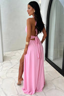 Karina Maxi Dress | Sleeveless High-Slit Summer Dress
