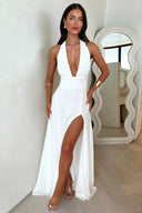Karina Maxi Dress | Sleeveless High-Slit Summer Dress
