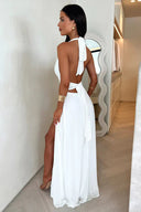 Karina Maxi Dress | Sleeveless High-Slit Summer Dress
