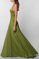Kenley Maxi Dress | Women's Pleated Corset, Lace Bodice