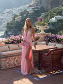 Lilith Maxi Dress | Women's Halter Backless Pleated Summer Dress