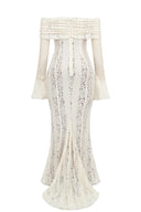 Liora Maxi Dress | Women's Lace Off-Shoulder Summer Gown